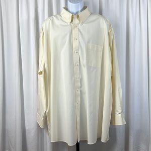 RoundTree & Yorke Sz 20/36 Tall Cream Dress Shirt